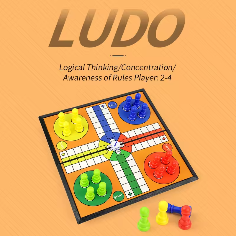 Board Game Family - Ludo Game Set Strategy Game Parent