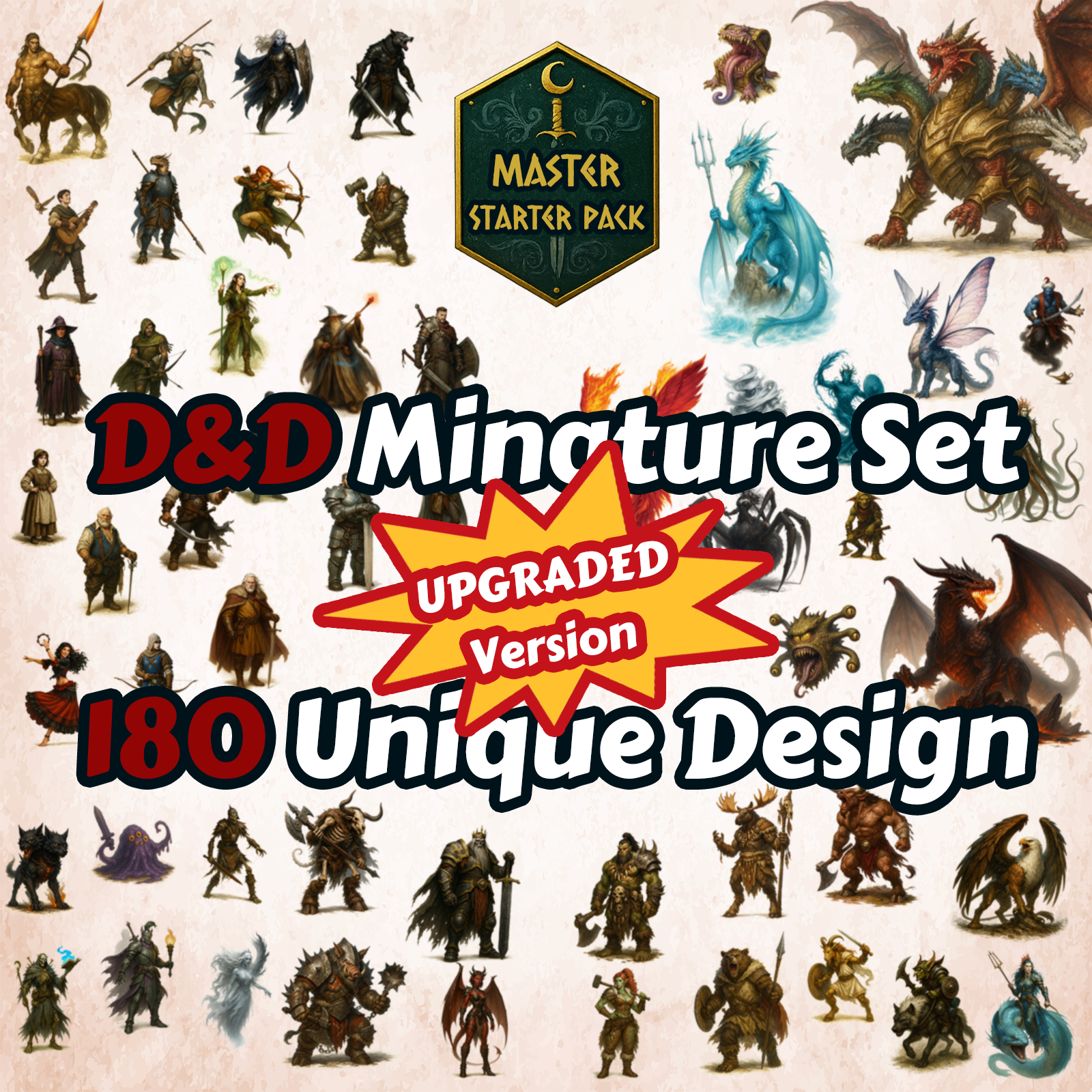 Board Game Dungeons And Dragons - 2D Tabletop RPG Board Game Miniature