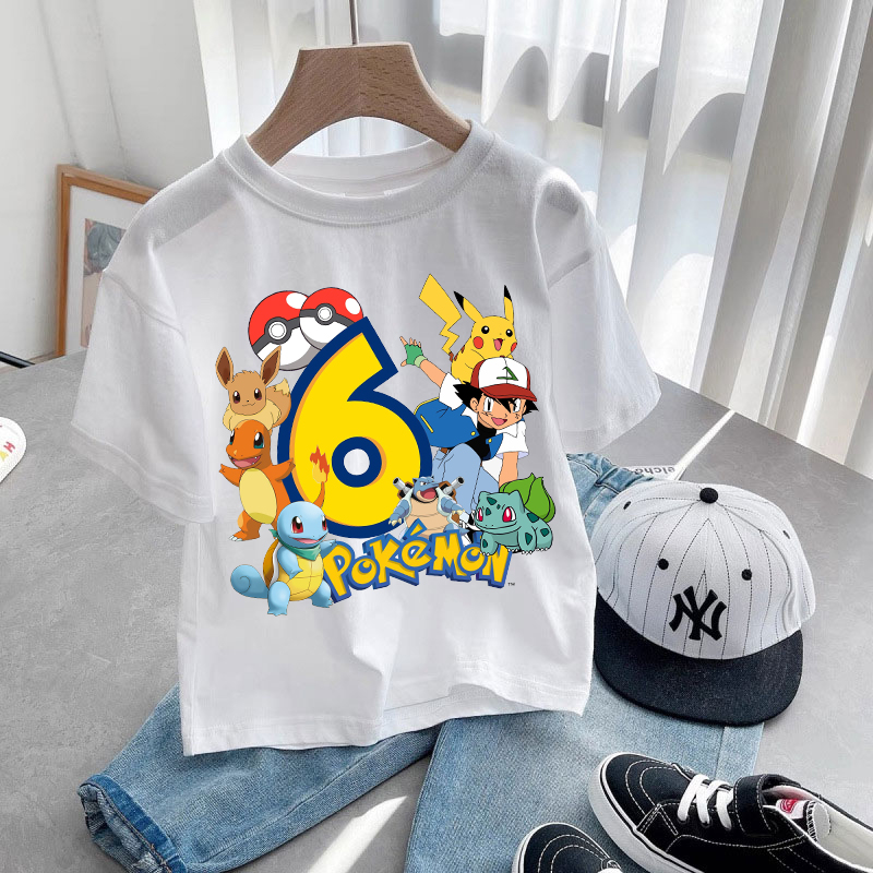 Card Sleeves Protector - Anime Pokemons Kawaii T-shirts for Children