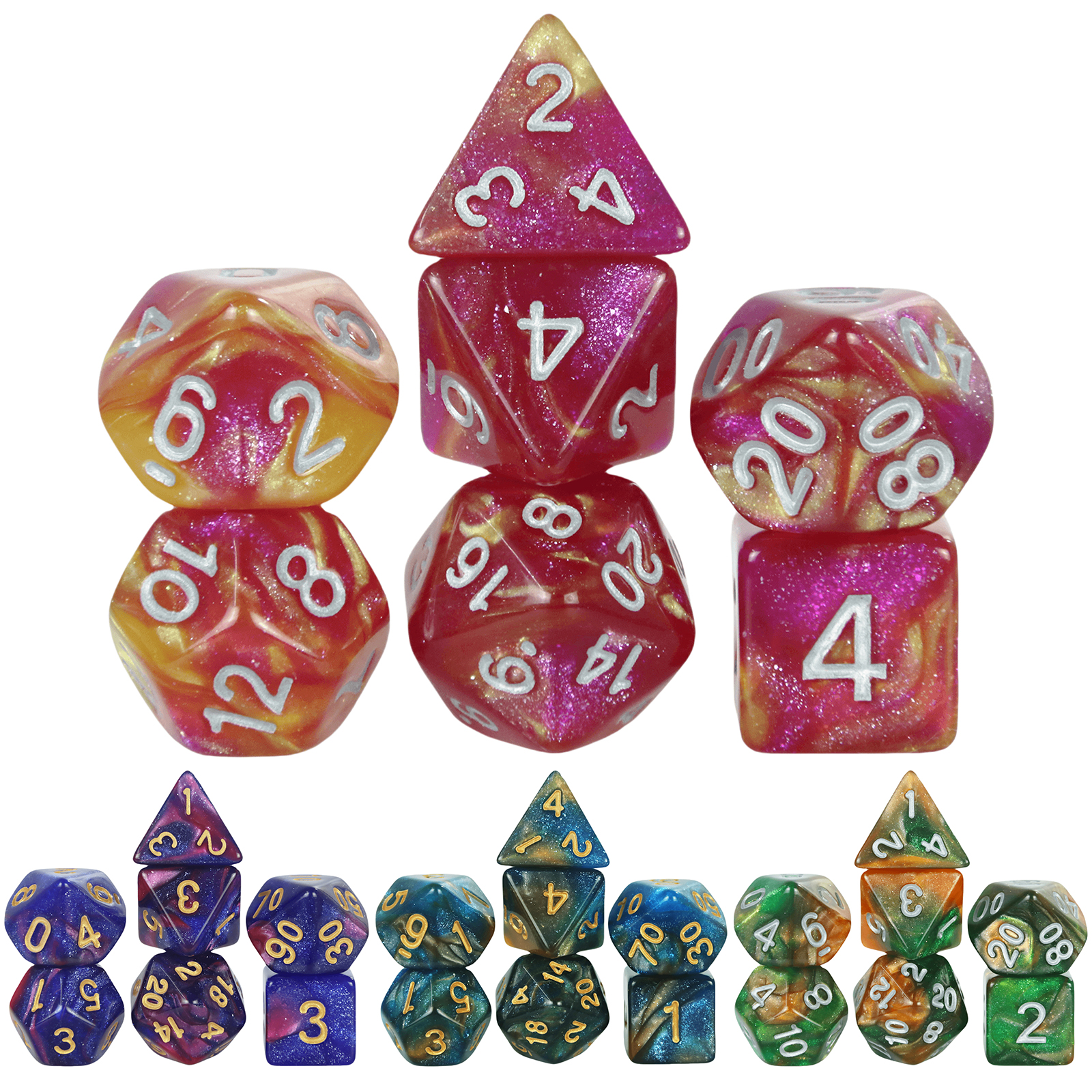 Board Game Dungeons And Dragons - New Dual Color Multi Faced Dragon