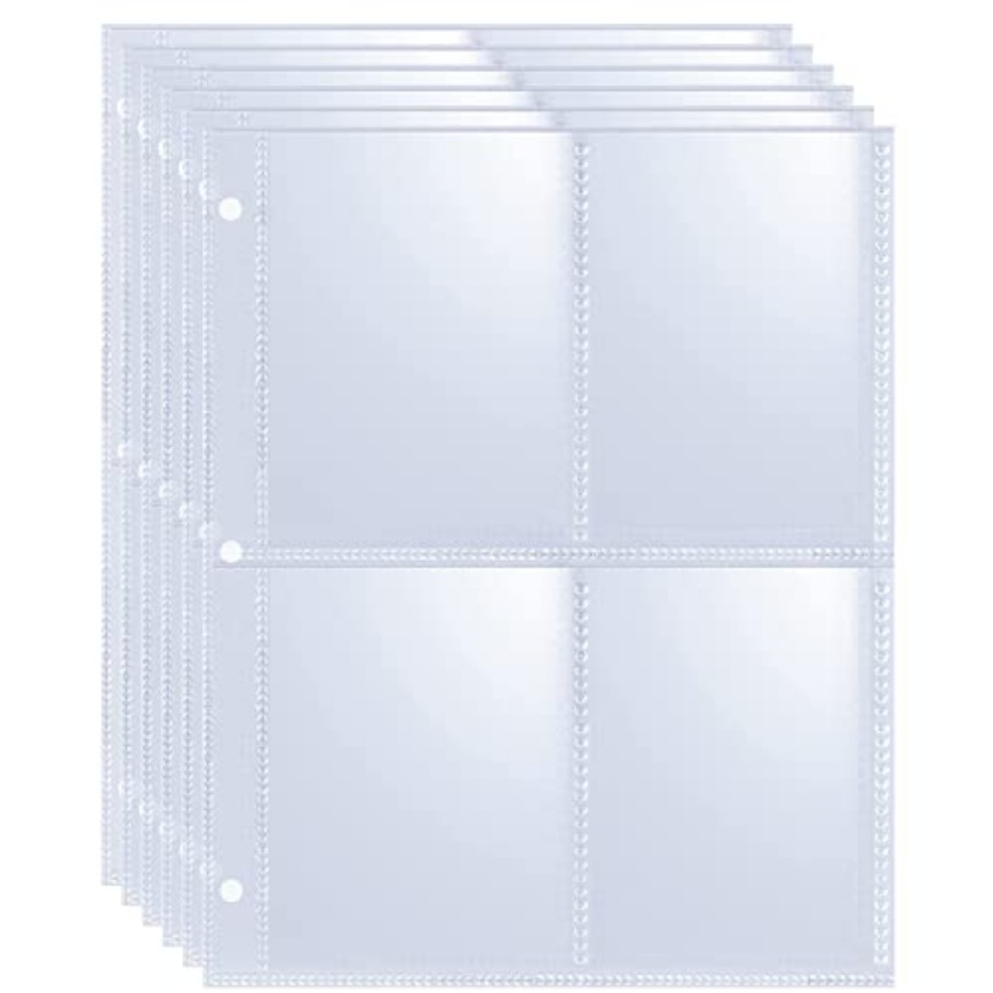 Card Sleeves Protector - 400 Pockets 2.5x3.5 Trading Card Sleeves,