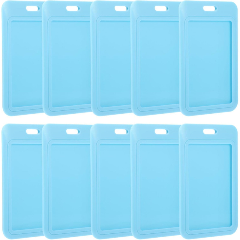 Card Sleeves Protector - 10pcs Sliding Id Card Holder Badge