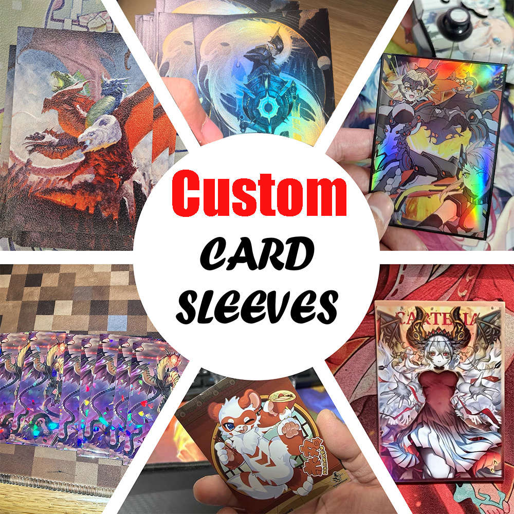 Card Sleeves Protector - 15PCS/50PCS/60PCS/70PCS HD Custom Card Sleeves/ YGO/