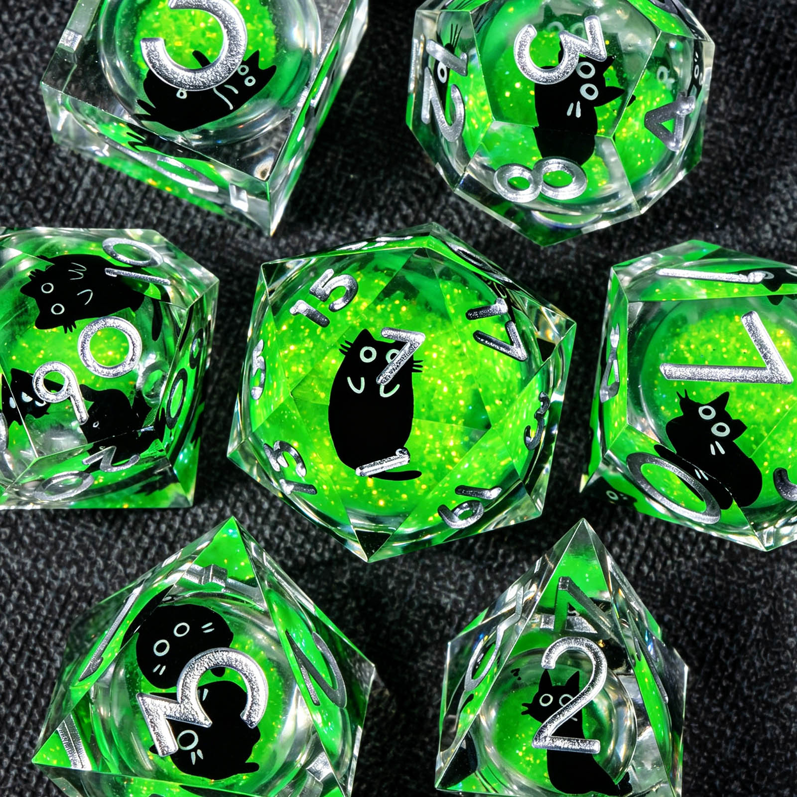 Cat Liquid Core DND Dice Set,  - Board Game Dungeons And Dragons avaliação e preço