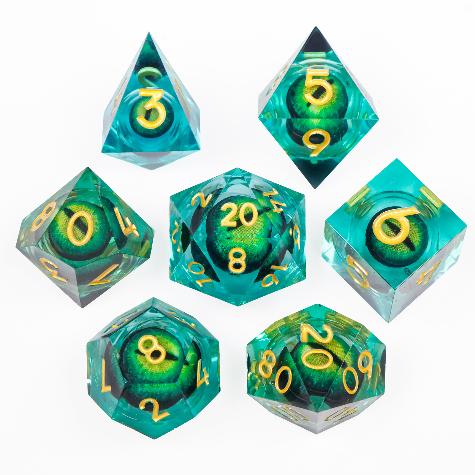 Dragon Eye Dice Set Liquid cor - Board Game Dungeons And Dragons avaliação e preço