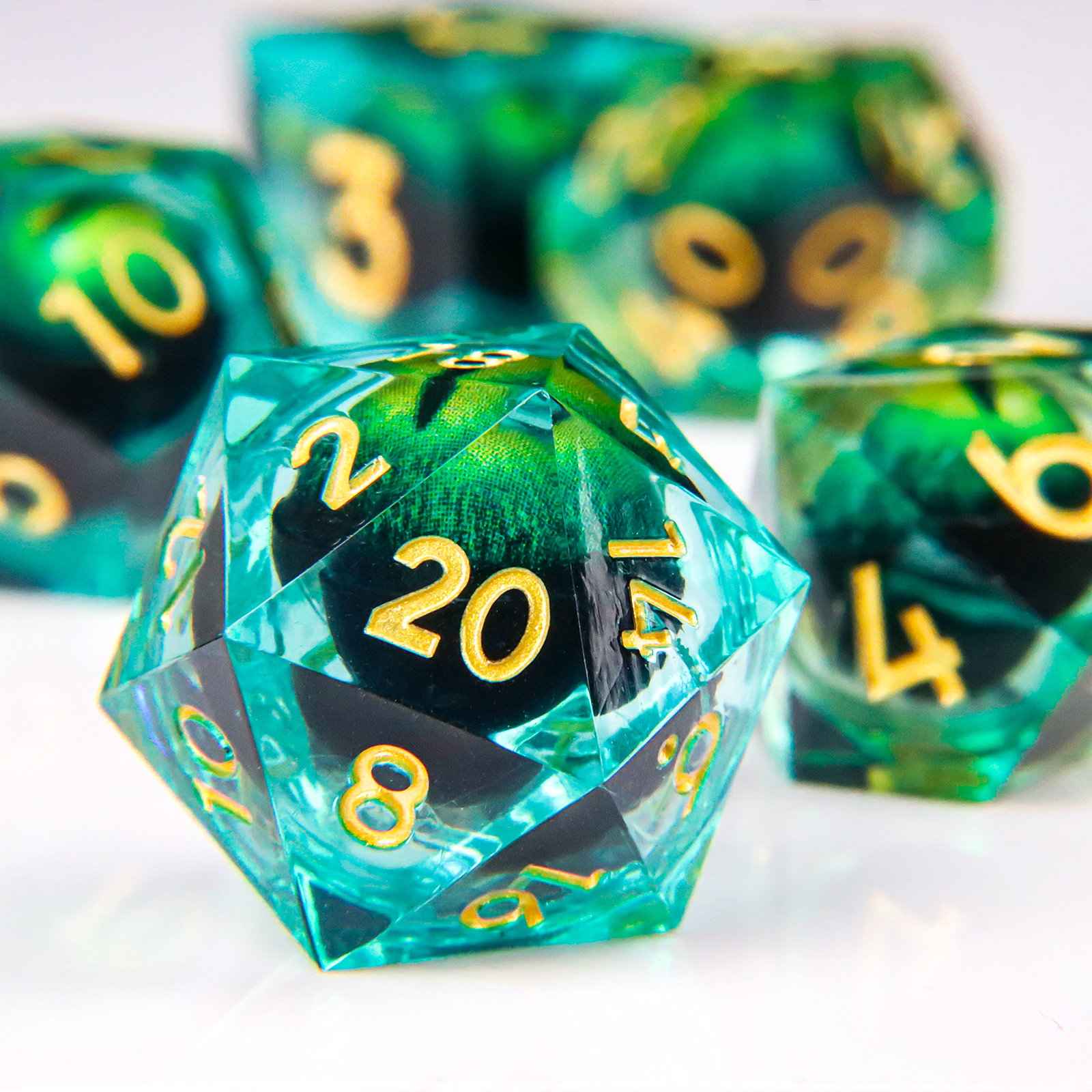 Dragon Eye Dice Set Liquid cor - Board Game Dungeons And Dragons avaliação e preço