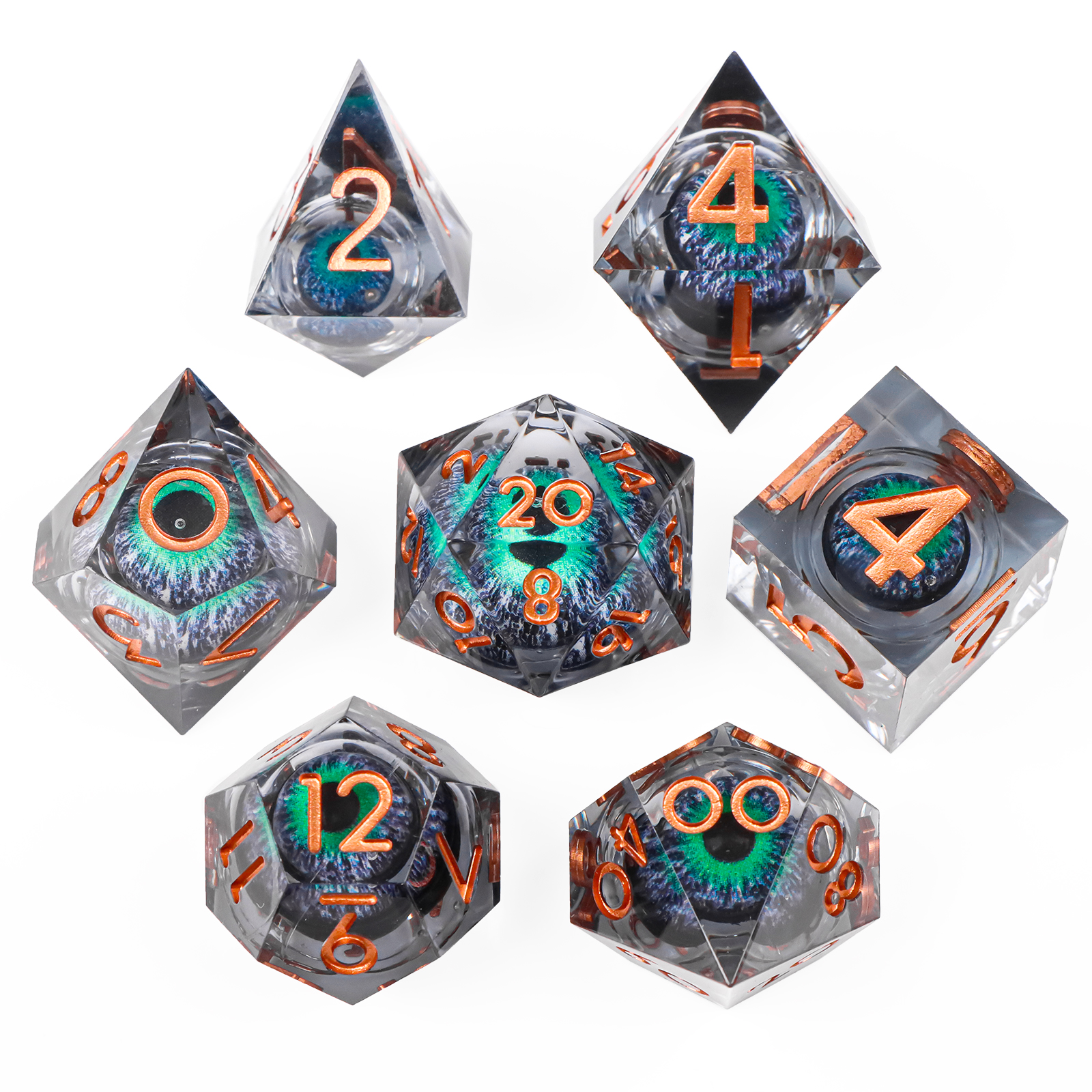 Dragon Eye Dice Set Liquid cor - Board Game Dungeons And Dragons avaliação e preço