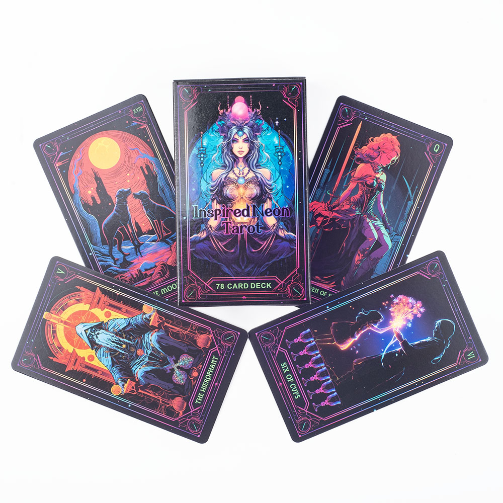 nspired Neon Tarot A 78-Card D - Board Game Uno avaliação e preço