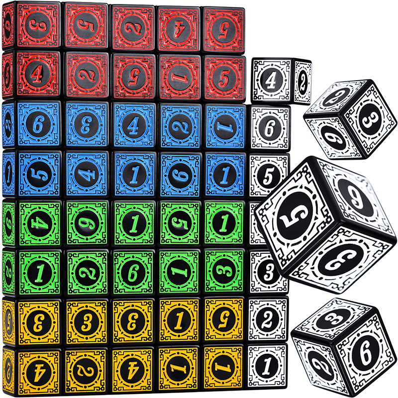 10PCS/Set Acrylic Dice Set D6  - Board Game Dungeons And Dragons avaliação e preço