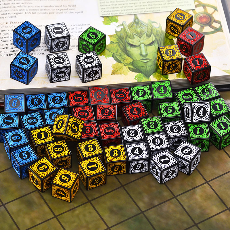 10PCS/Set Acrylic Dice Set D6  - Board Game Dungeons And Dragons avaliação e preço