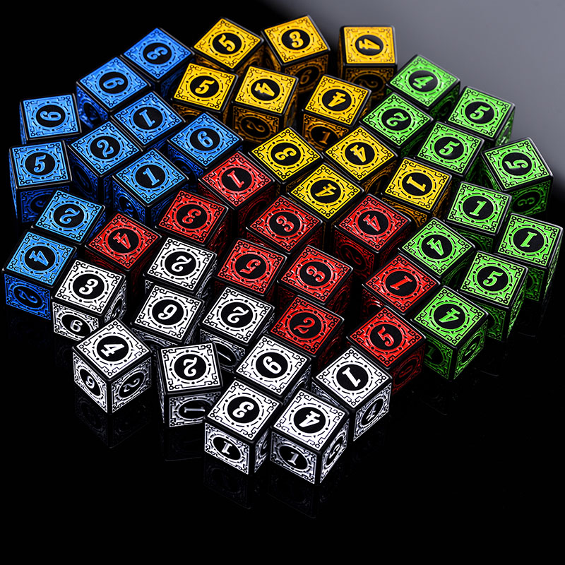 10PCS/Set Acrylic Dice Set D6  - Board Game Dungeons And Dragons avaliação e preço