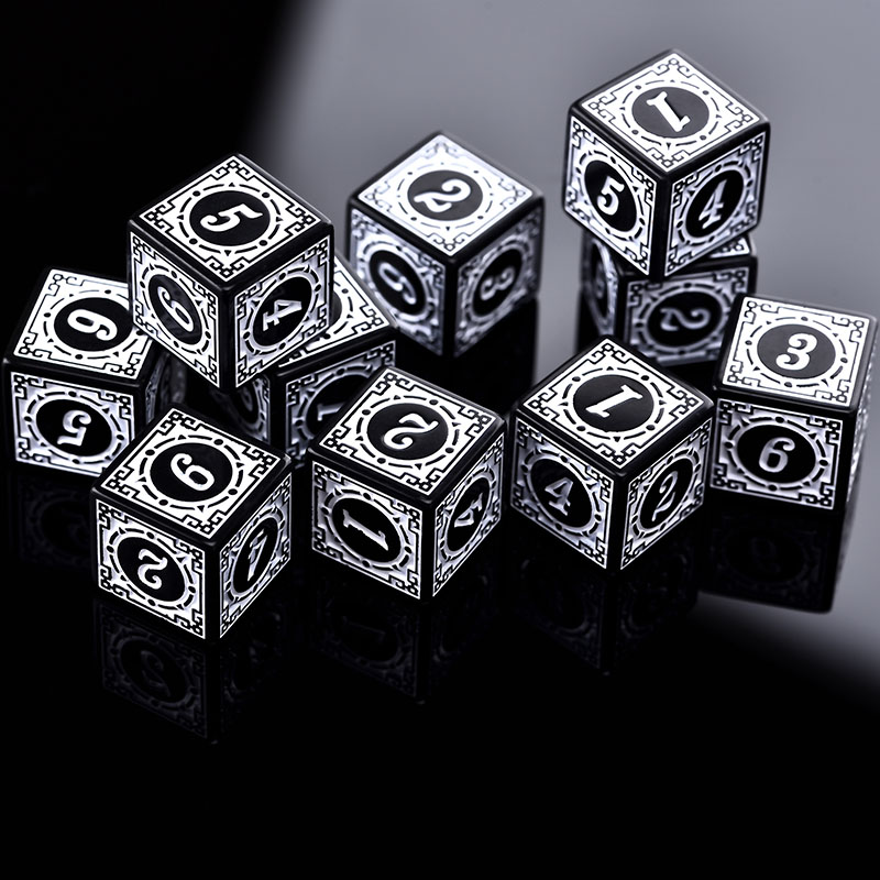 10PCS/Set Acrylic Dice Set D6  - Board Game Dungeons And Dragons avaliação e preço