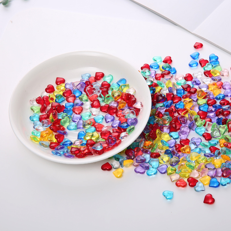 100PCS 10*4mm Heart Shape Acry - Board Game Hegemony avaliação e preço
