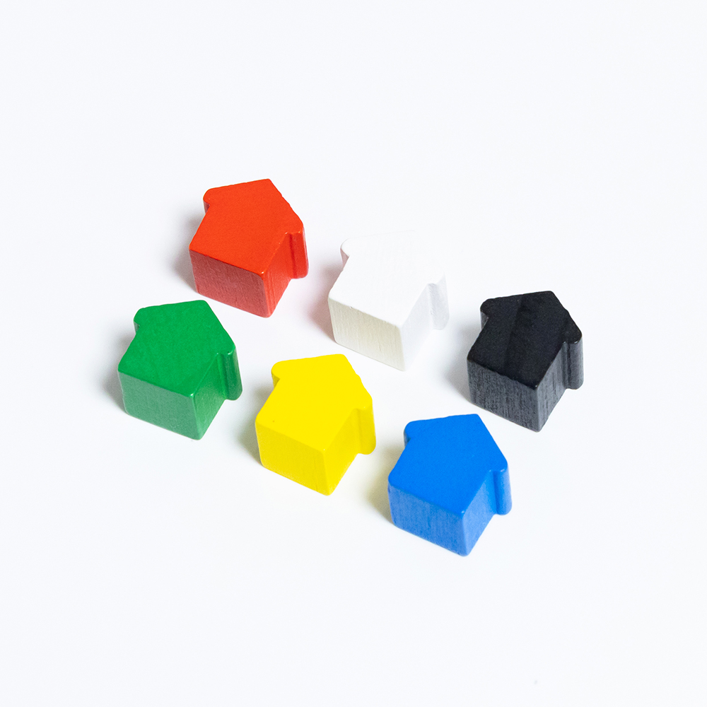 100Pcs Little House Meeples, 1 - Board Game Hegemony avaliação e preço