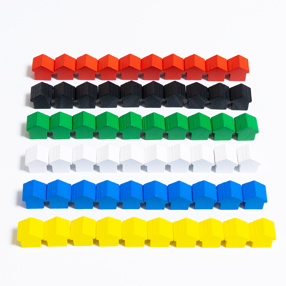 100Pcs Little House Meeples, 1 - Board Game Hegemony avaliação e preço