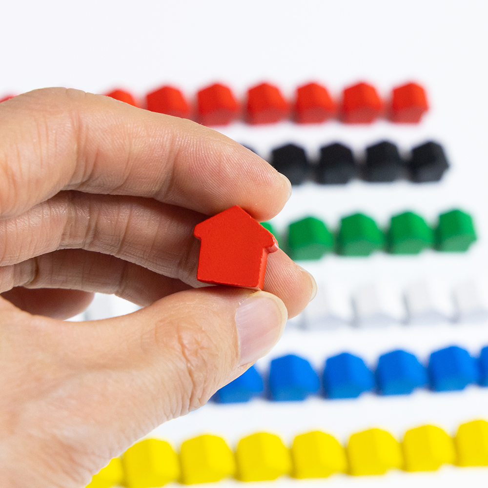 100Pcs Little House Meeples, 1 - Board Game Hegemony avaliação e preço