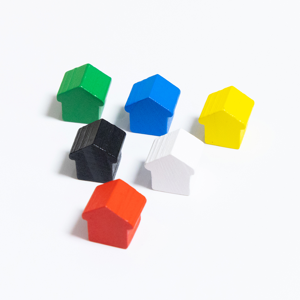 100Pcs Little House Meeples, 1 - Board Game Hegemony avaliação e preço