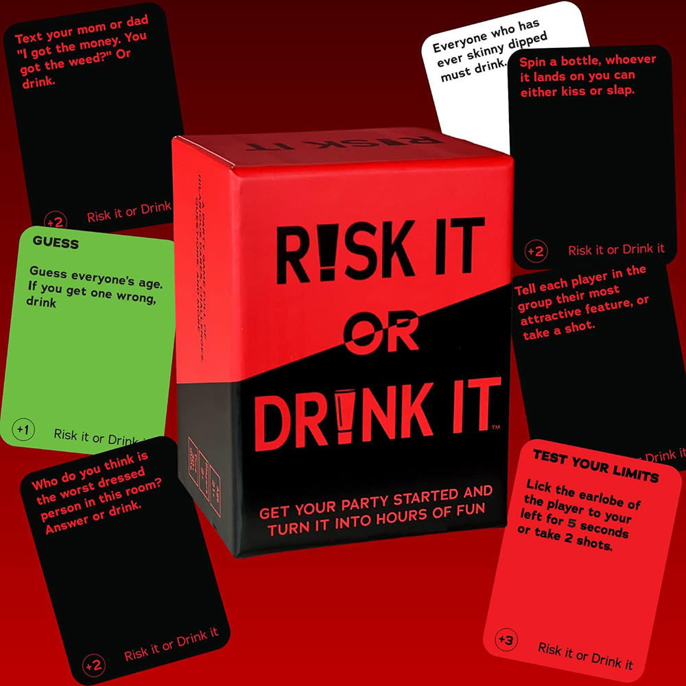 Risk It Or Drink It Fun Party  - Board Game Uno avaliação e preço