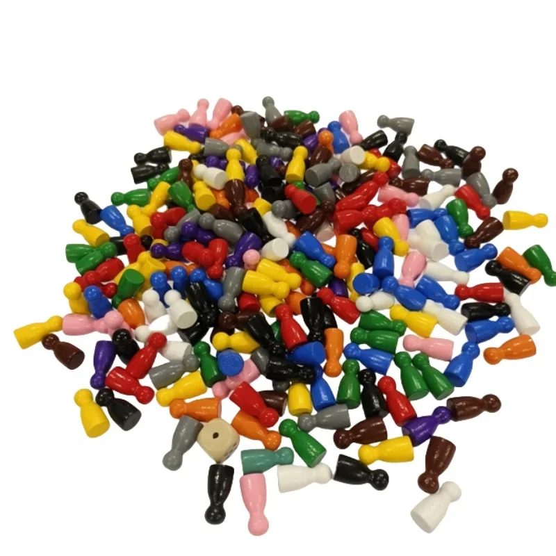 100 Pcs Colorful Wooden Chess  - Board Game Hegemony avaliação e preço