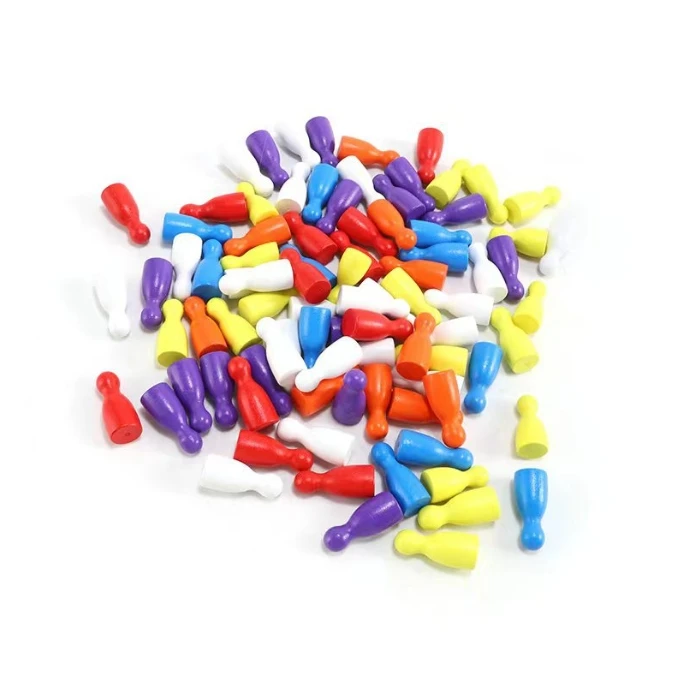 100 Pcs Colorful Wooden Chess  - Board Game Hegemony avaliação e preço
