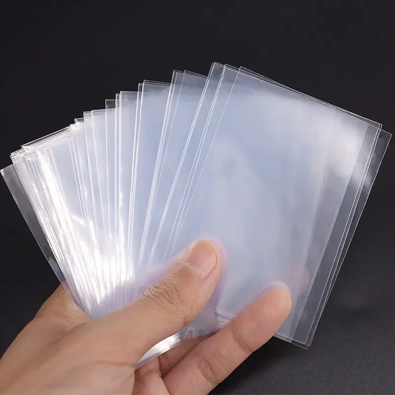 300/100Pcs 66*91mm Card Sleeve - Card Sleeves Protector avaliação e preço