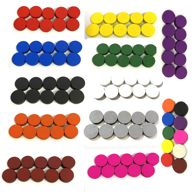 50pieces 15*5MM 11 Colors Wood - Board Game Dixit avaliação e preço