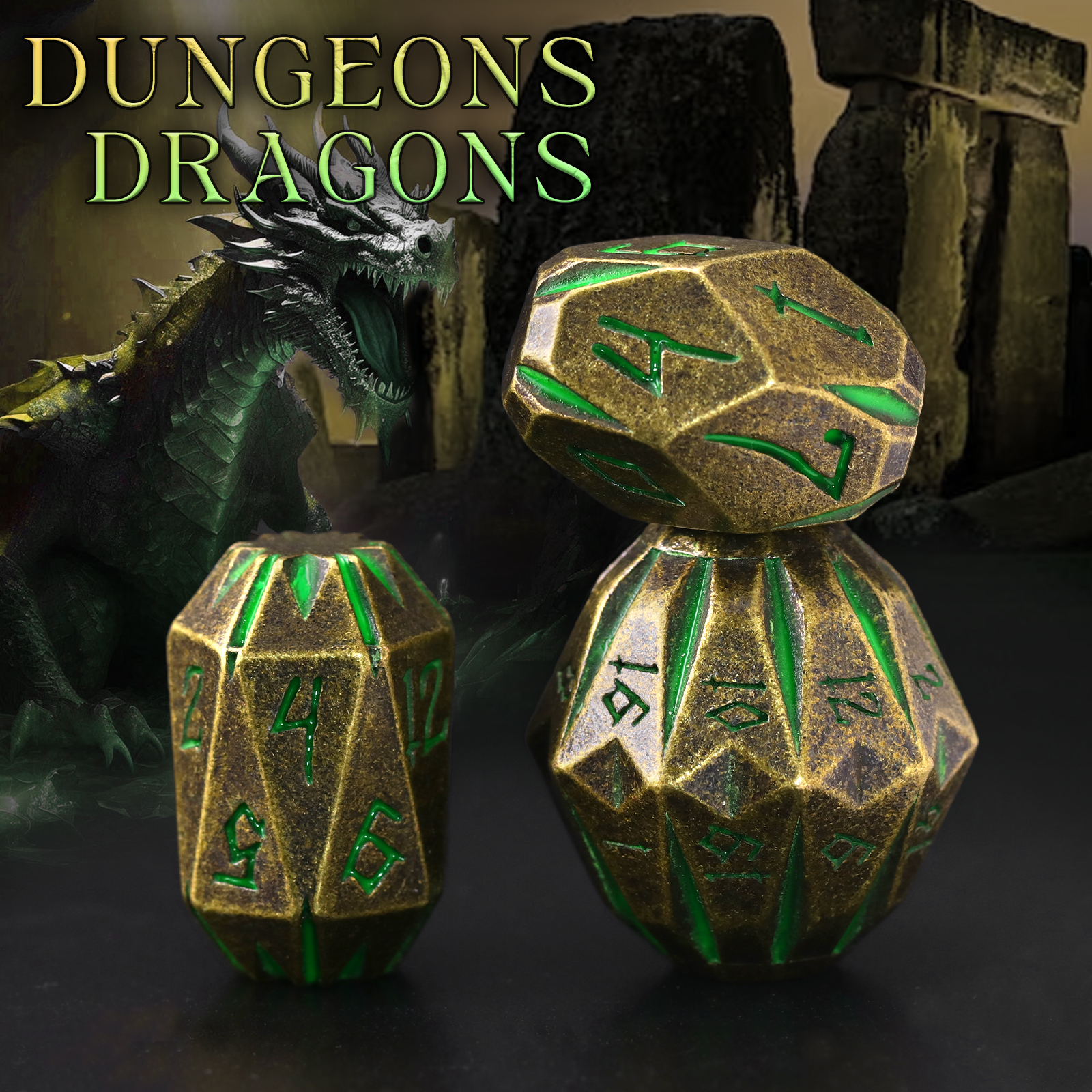 DND Metal Dice Set, ZHOORQI 7  - Board Game Dungeons And Dragons avaliação e preço