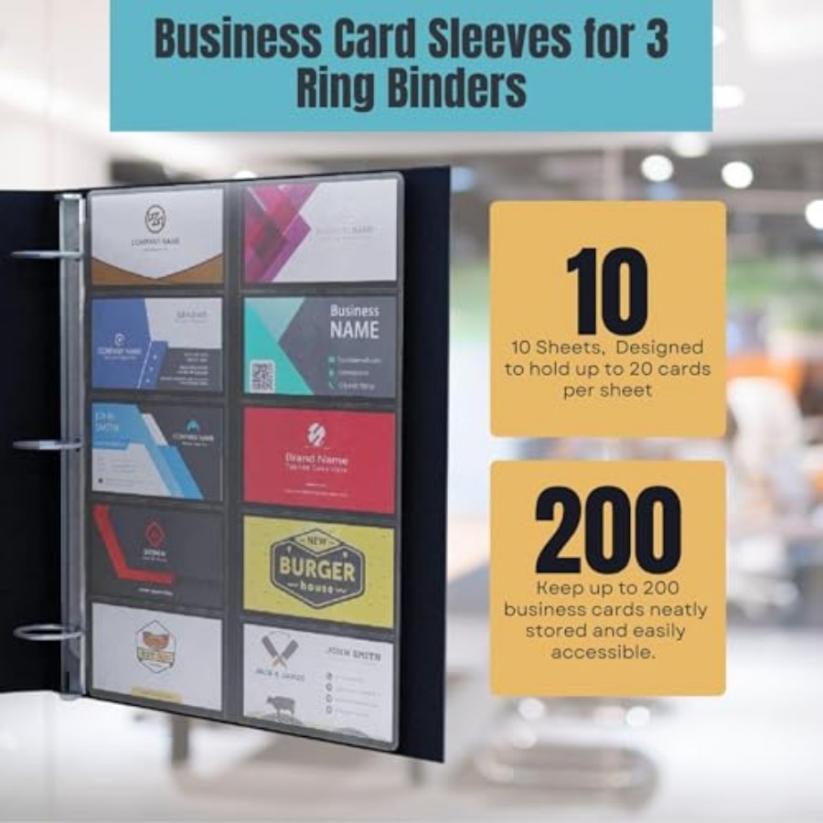 Business Card Sleeves for 3 Ri - Card Sleeves Protector avaliação e preço