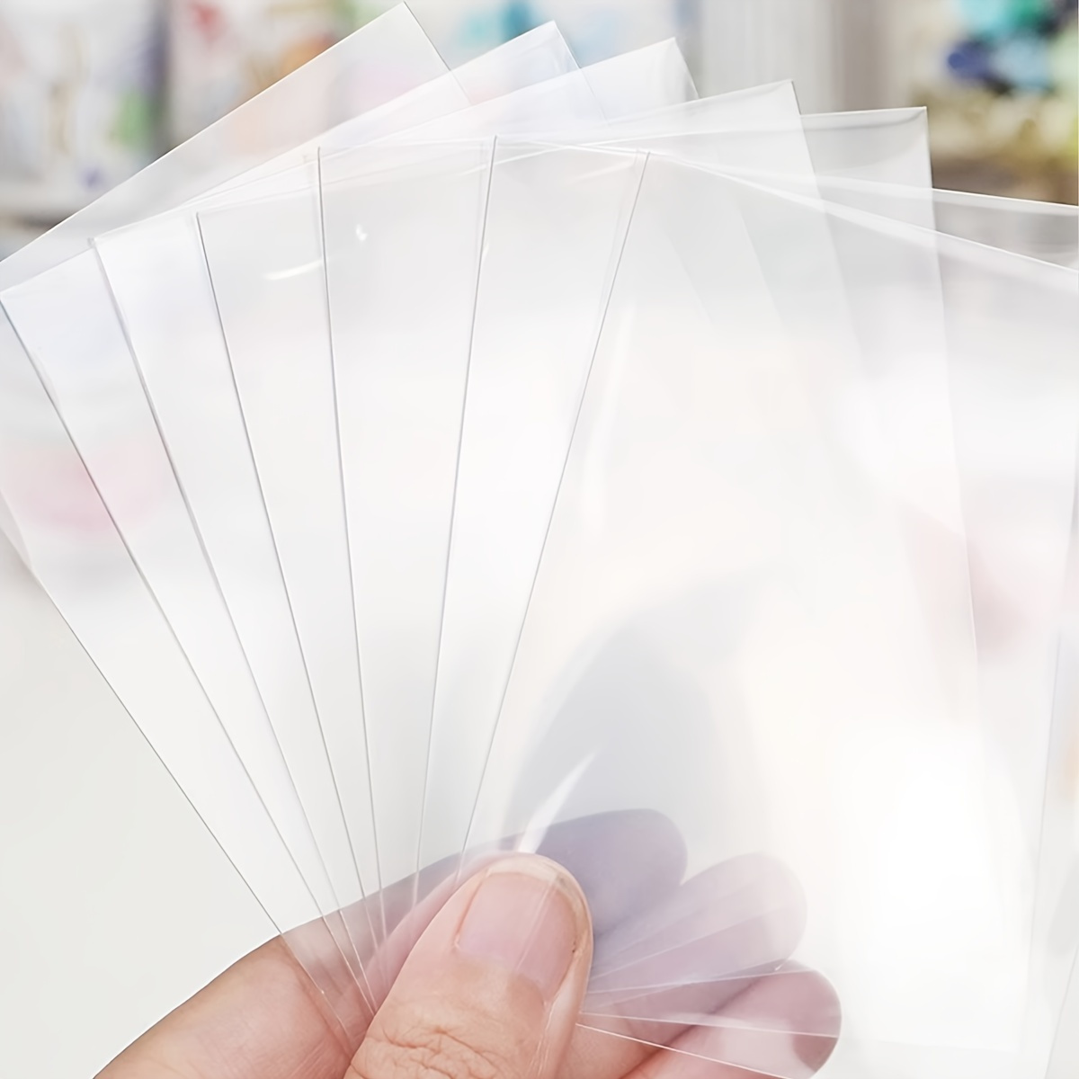 50/100pcs high-definition card - Card Sleeves Protector avaliação e preço