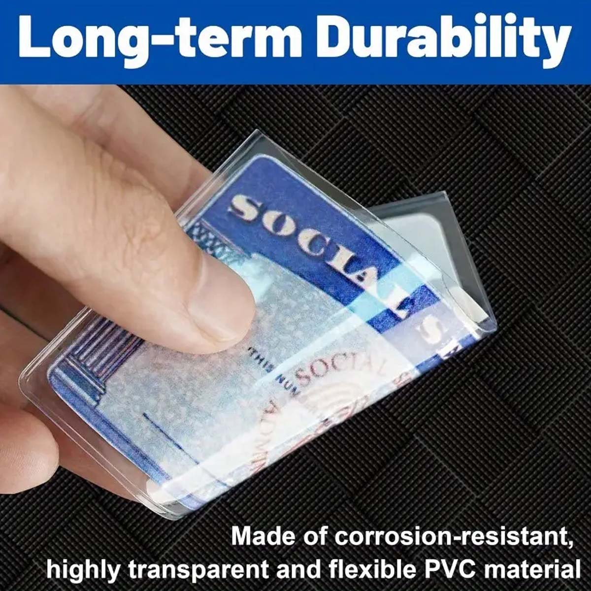 6/12Pcs PVC Social Security Ca - Card Sleeves Protector avaliação e preço