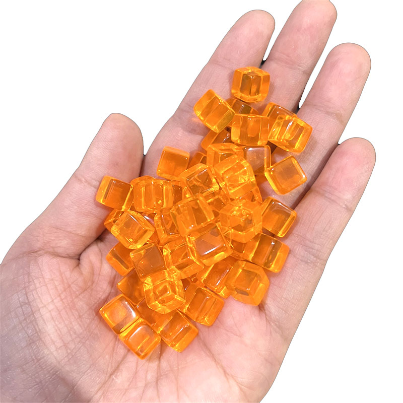 100pcs/set 8mm Clear Cube Dice - Board Game Hegemony avaliação e preço