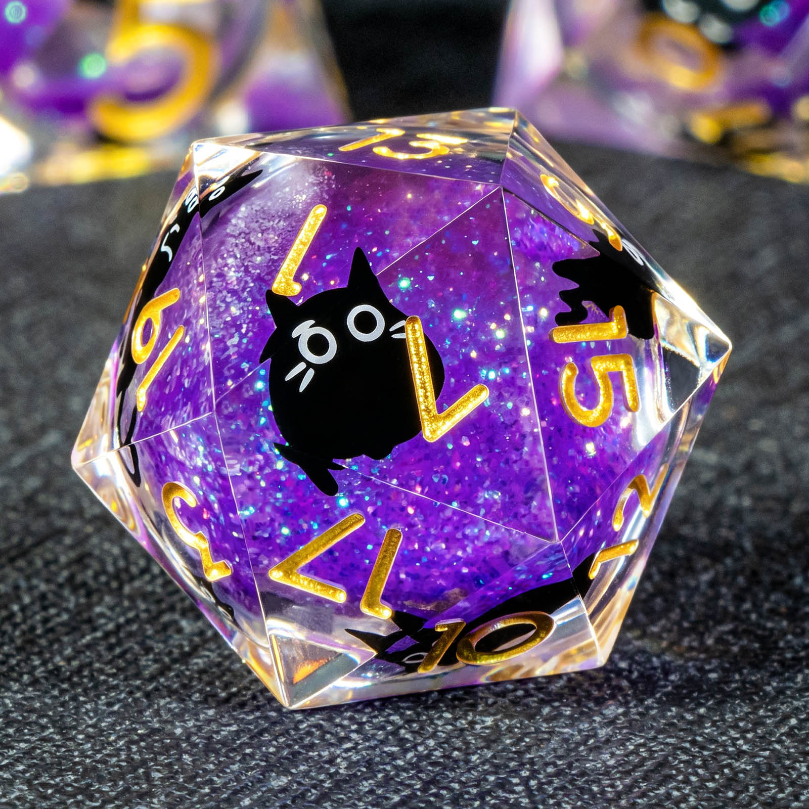 Cat Liquid Core DND Dice Set,  - Board Game Dungeons And Dragons avaliação e preço