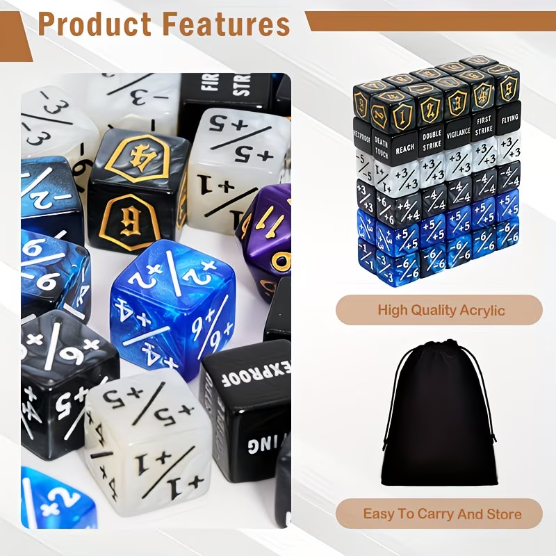 63PCSCounting D6 Dice Set, sui - Board Game Dungeons And Dragons avaliação e preço