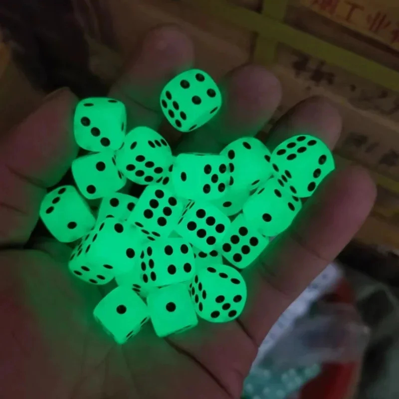 6-36Pcs 14mm Luminous Dice 6 S - Board Game Night avaliação e preço