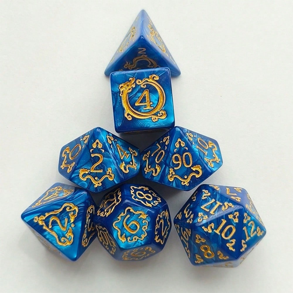 1 set (7 pieces) of dragon the - Board Game Dungeons And Dragons avaliação e preço
