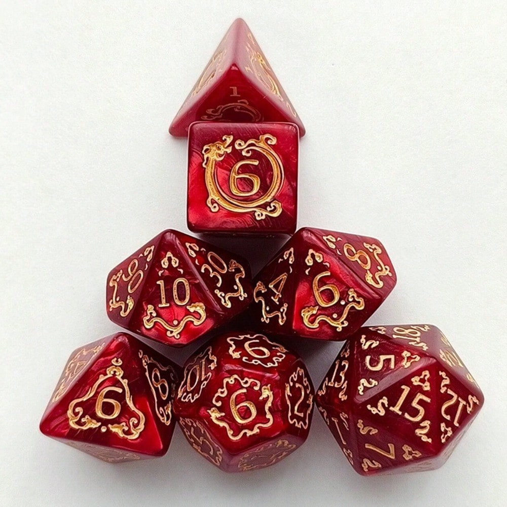 1 set (7 pieces) of dragon the - Board Game Dungeons And Dragons avaliação e preço