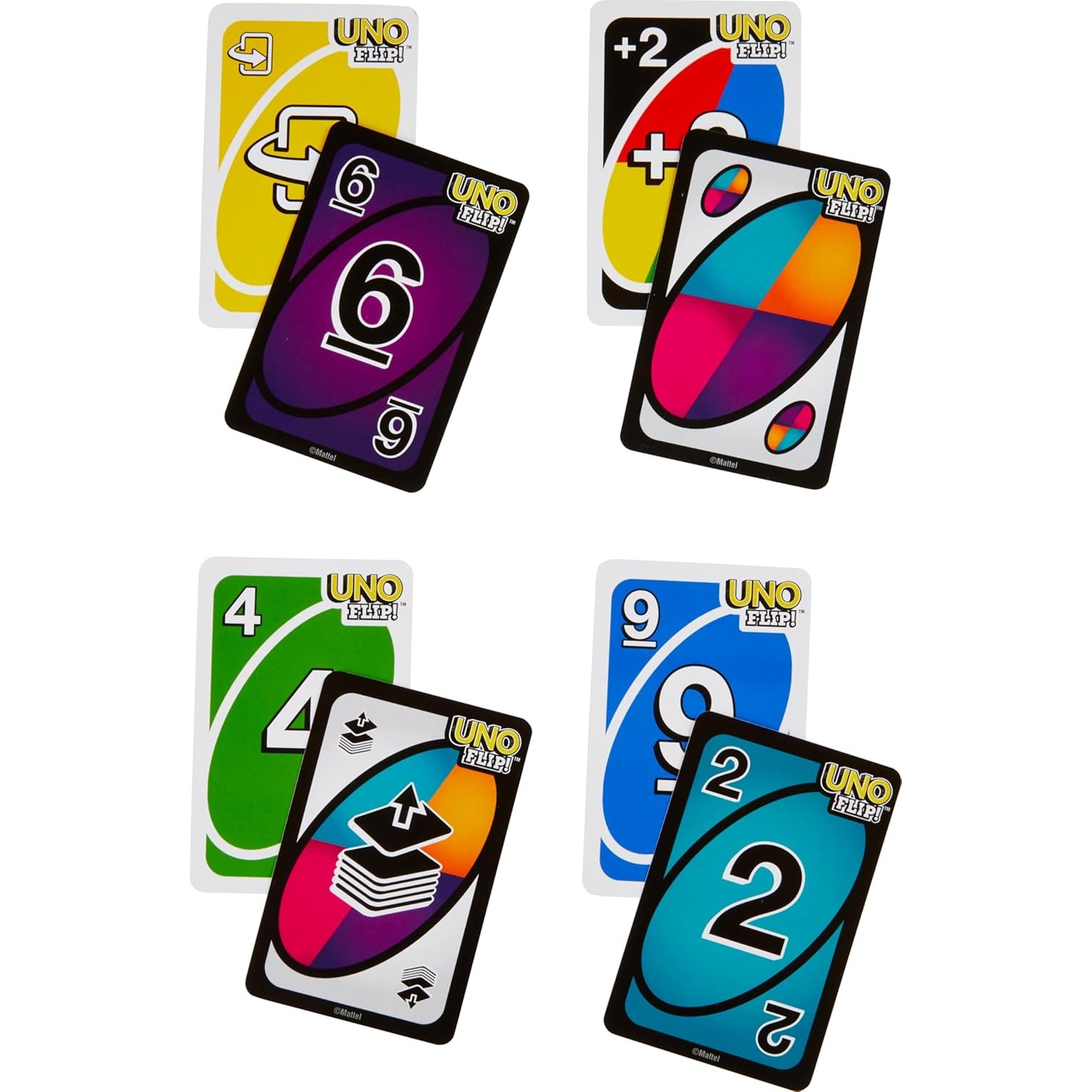 100% Original Mattel UNO Flip  - Board Game Uno avaliação e preço