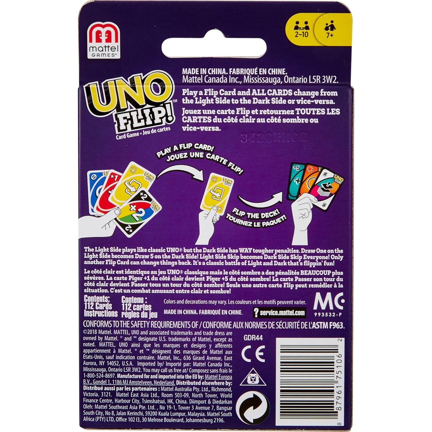 100% Original Mattel UNO Flip  - Board Game Uno avaliação e preço