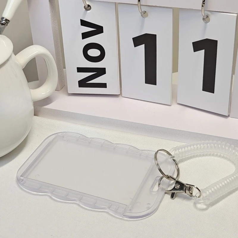 Photocard Holder Key Chain INS - Card Sleeves Protector avaliação e preço