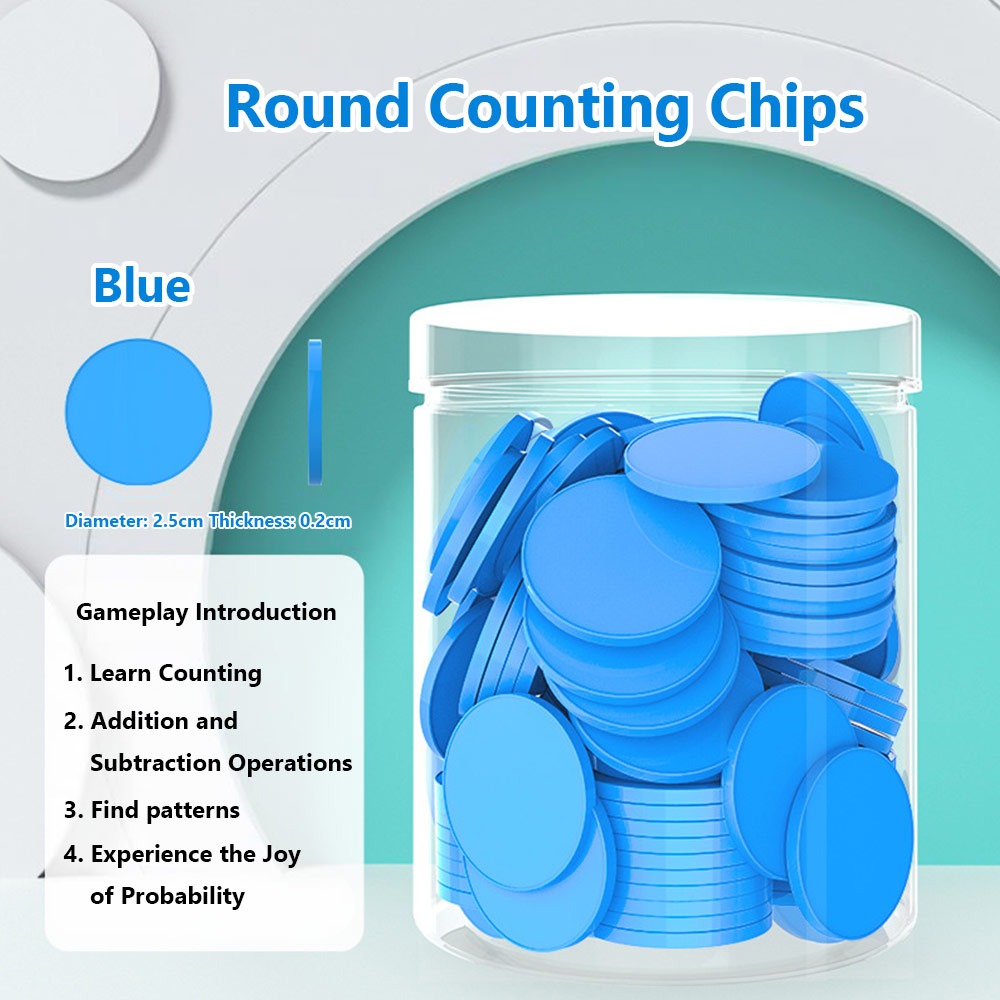 100pcs Plastic Counting Chips  - Board Game Hegemony avaliação e preço