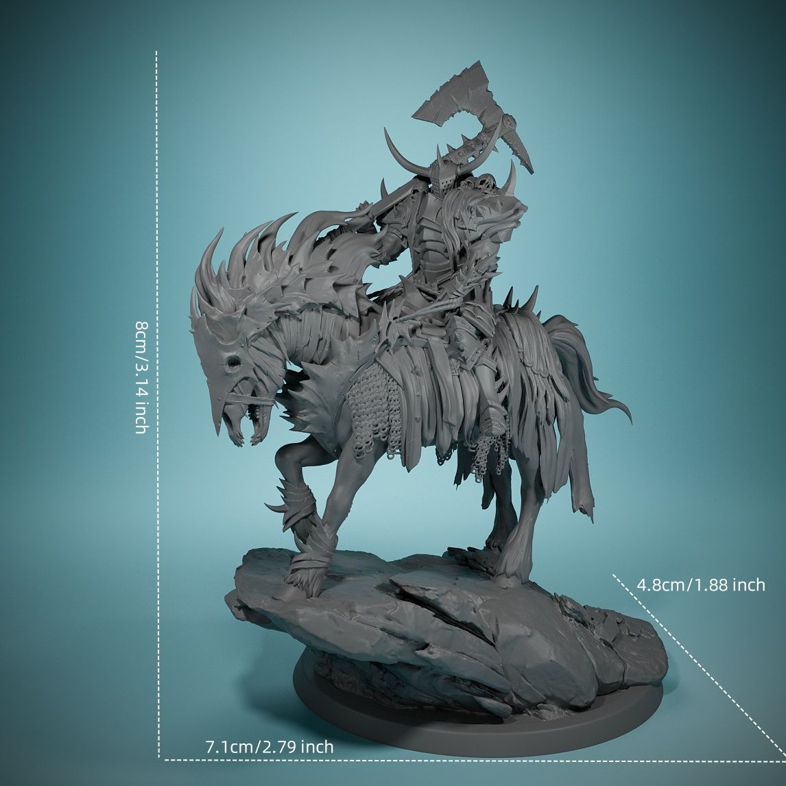80mm Dark Night Death Horse Bo - Board Game Night avaliação e preço