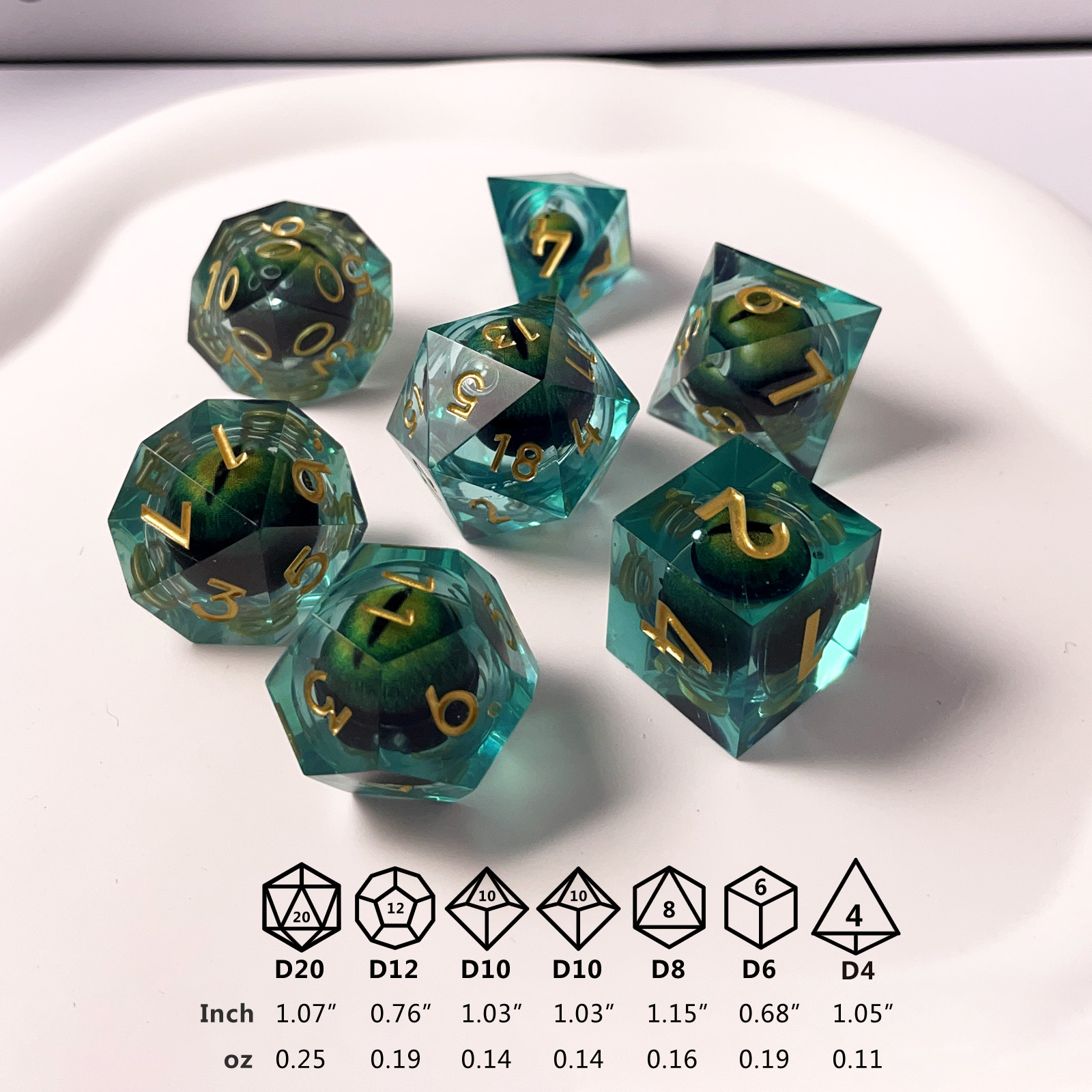 Boardgame 7 Die Polyhedral Cry - Board Game Dungeons And Dragons avaliação e preço