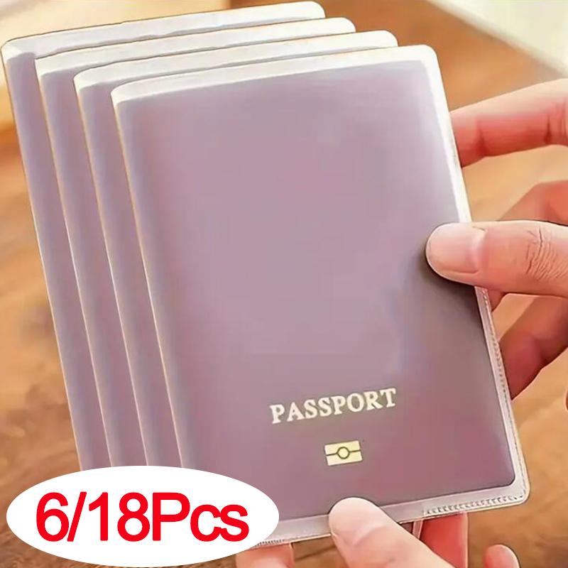 6/18pcs Passport Cover Bag Tra - Card Sleeves Protector avaliação e preço