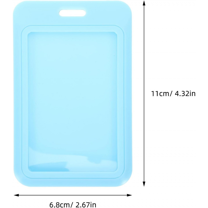 10pcs Sliding Id Card Holder B - Card Sleeves Protector avaliação e preço
