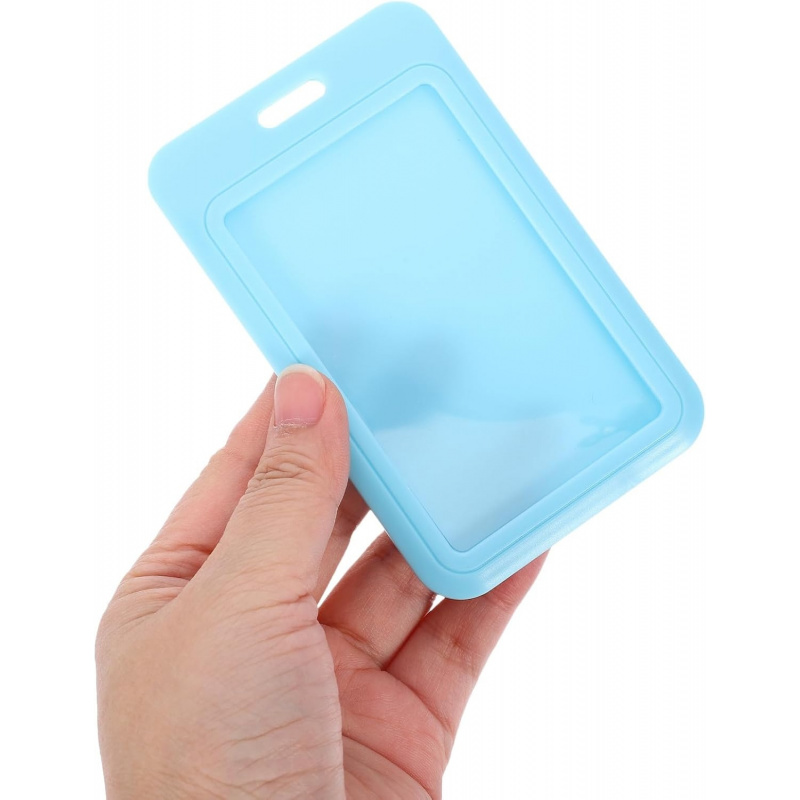 10pcs Sliding Id Card Holder B - Card Sleeves Protector avaliação e preço