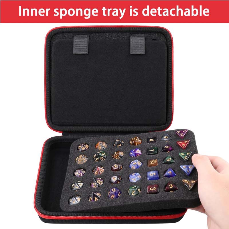 New Portable EVA70-hole Dice B - Board Game Dungeons And Dragons avaliação e preço