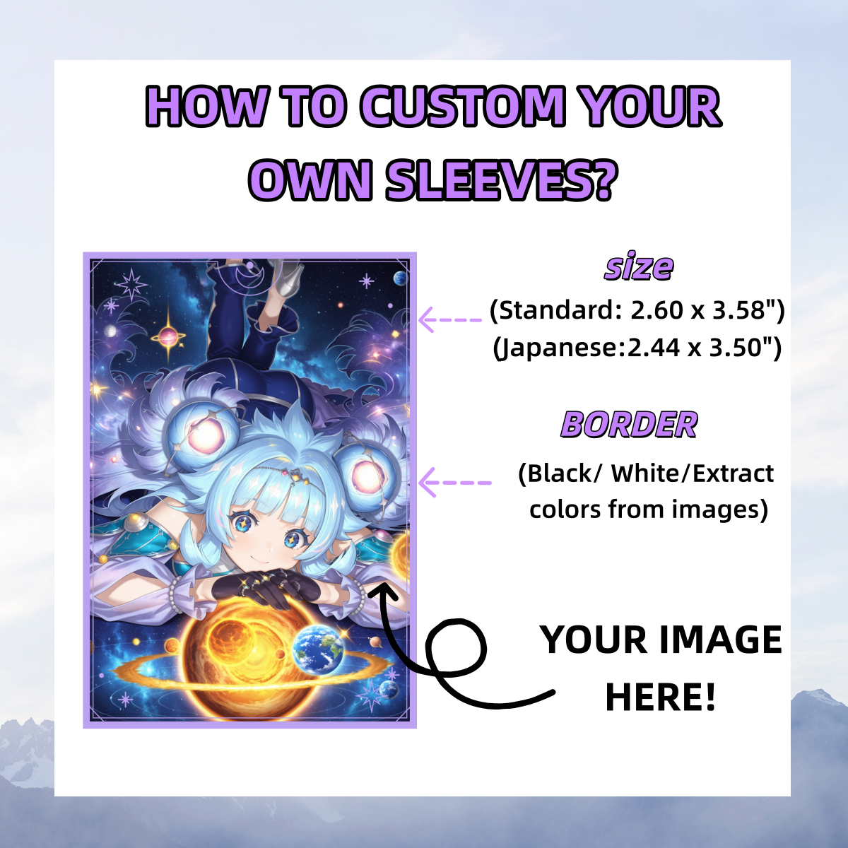 Custom 62x89/66x91mm Holograph - Card Sleeves Protector avaliação e preço