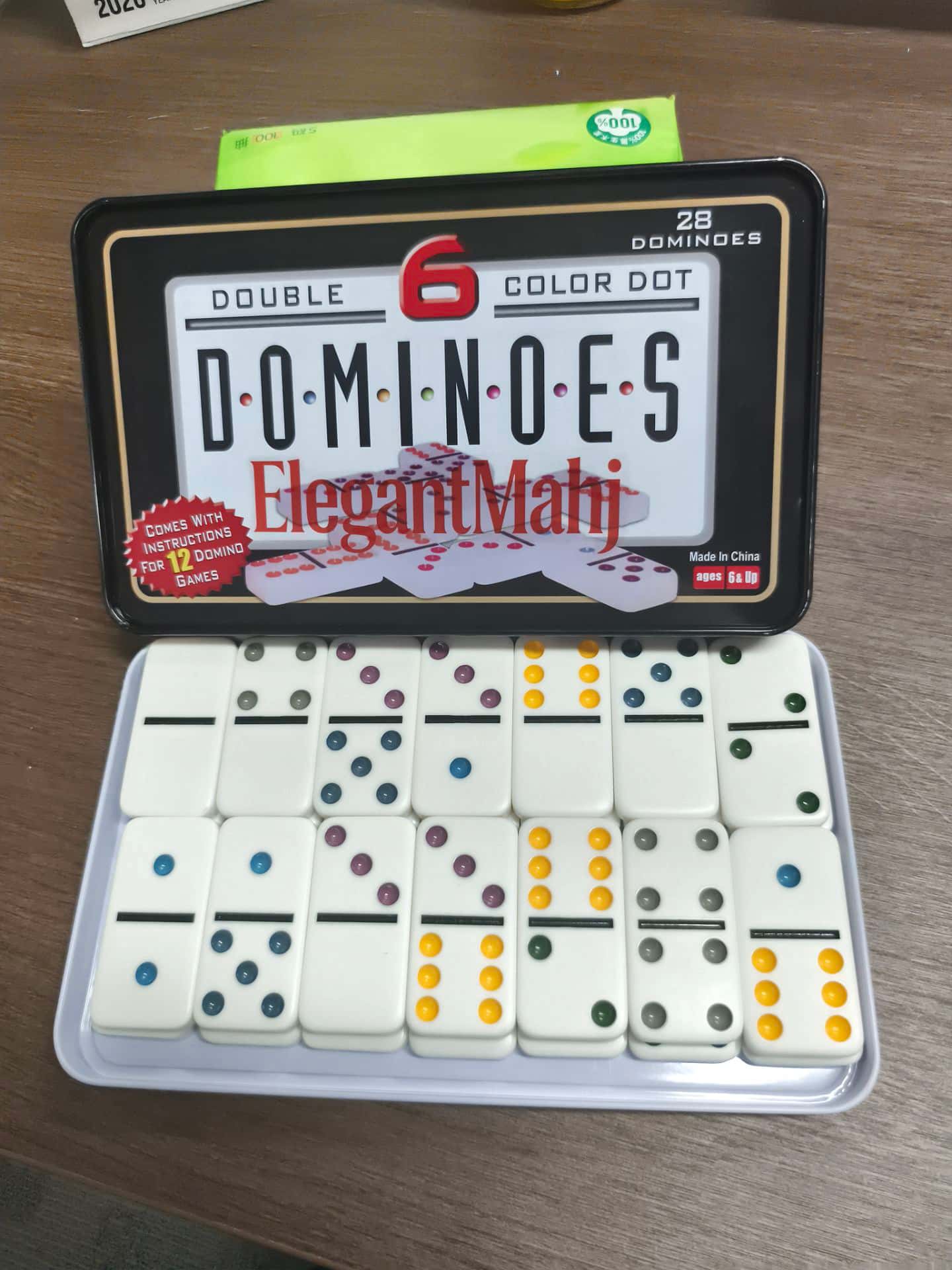 ElegantMahj Double Six Dominoe - Board Game Family avaliação e preço