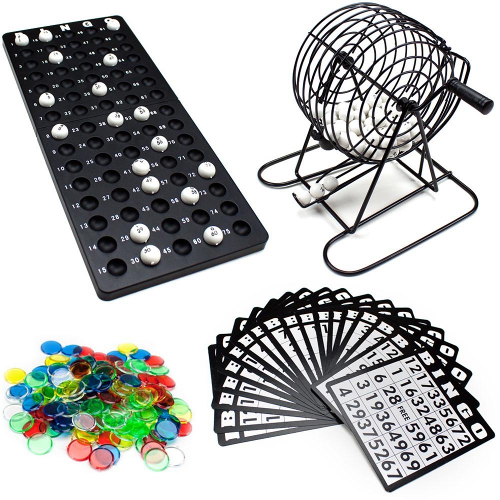 Bingo Supplies Set Metal Cage  - Board Game Night avaliação e preço
