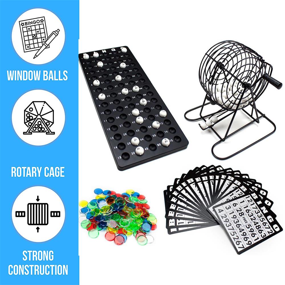 Bingo Supplies Set Metal Cage  - Board Game Night avaliação e preço